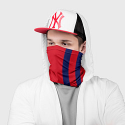 Бандана-труба Color black red stripes, цвет: 3D-принт — фото 2