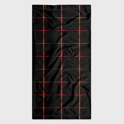 Бандана-труба Color black red crosses, цвет: 3D-принт — фото 2