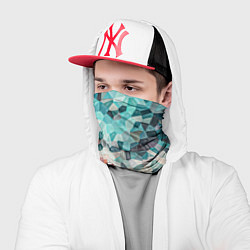 Бандана-труба Мозаика воспоминаний - текстура, цвет: 3D-принт — фото 2