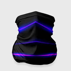 Бандана-труба Color black neon stripes, цвет: 3D-принт