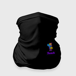 Бандана-труба Night beach, цвет: 3D-принт