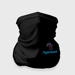 Бандана-труба Night beach, цвет: 3D-принт