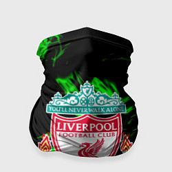Бандана Liverpool зеленый огонь текстура