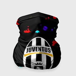 Бандана Ювентус брызги красок неон