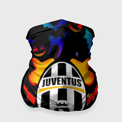 Бандана-труба Juventus хэллоуин неон, цвет: 3D-принт