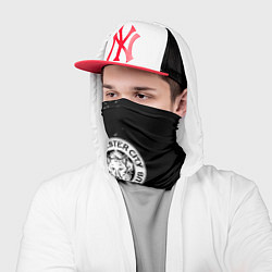 Бандана-труба Лестер сити краски белые, цвет: 3D-принт — фото 2