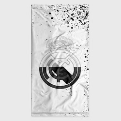 Бандана-труба Реал Мадрид черно белые краски, цвет: 3D-принт — фото 2