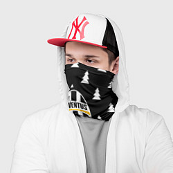 Бандана-труба Ювентус ёлочки паттерн, цвет: 3D-принт — фото 2