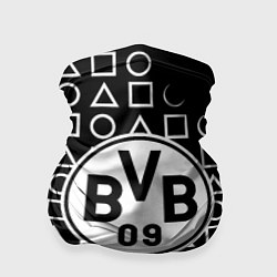 Бандана Borussia геометрия черно белая