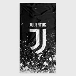 Бандана-труба Ювентус всплеск белых красок, цвет: 3D-принт — фото 2