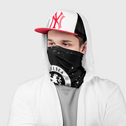 Бандана-труба Челси белые краски всплеск, цвет: 3D-принт — фото 2