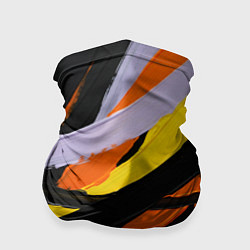 Бандана-труба Полоски краски абстракция, цвет: 3D-принт