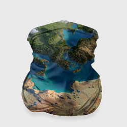 Бандана-труба Земля, цвет: 3D-принт
