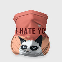 Бандана-труба I hate you, цвет: 3D-принт