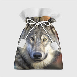 Мешок для подарков Улыбка волка, цвет: 3D-принт