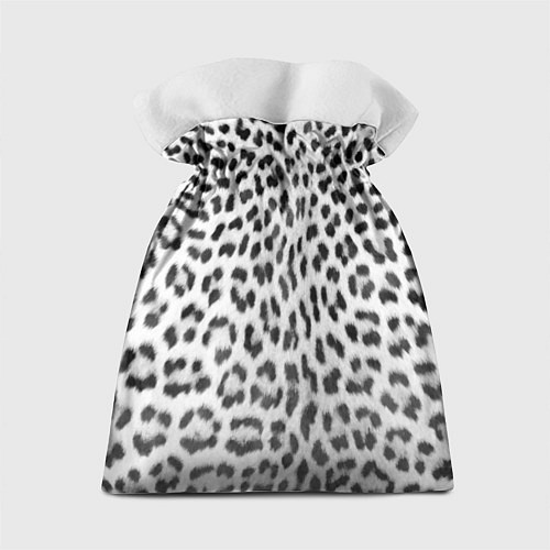 Подарочный мешок Белый леопард / 3D-принт – фото 2