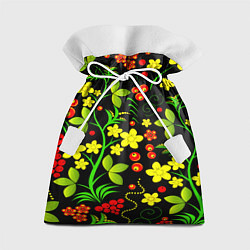 Мешок для подарков Natural flowers, цвет: 3D-принт