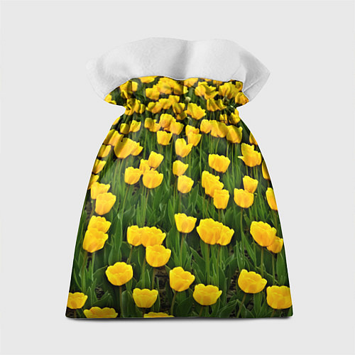 Подарочный мешок Жёлтые тюльпаны / 3D-принт – фото 2