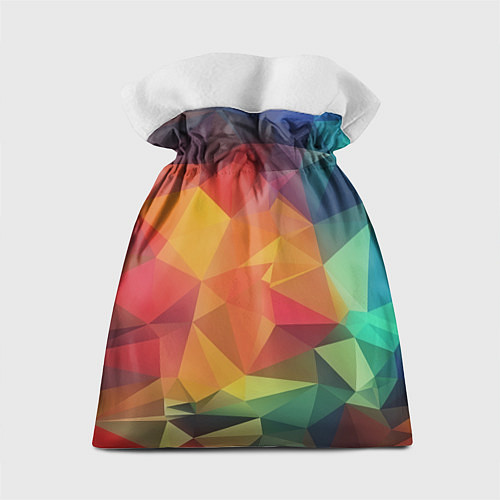 Подарочный мешок Цветные полигоны / 3D-принт – фото 2