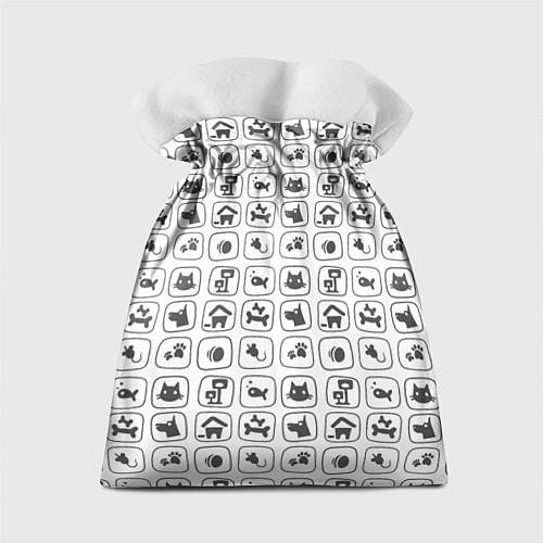 Подарочный мешок Иконки питомцев / 3D-принт – фото 2
