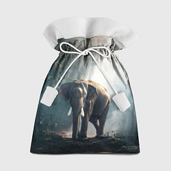 Мешок для подарков Слон в лесу, цвет: 3D-принт