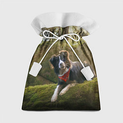 Мешок для подарков Собачка на траве, цвет: 3D-принт
