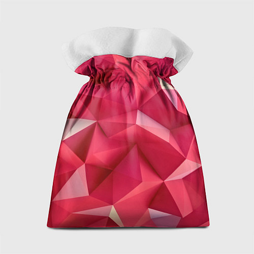Подарочный мешок Розовые грани / 3D-принт – фото 2