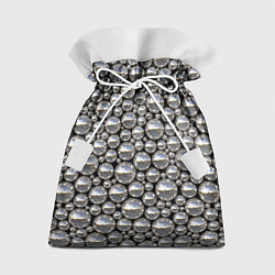 Мешок для подарков Серебряные шары, цвет: 3D-принт
