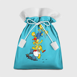 Мешок для подарков Семейка Симпсонов 2, цвет: 3D-принт