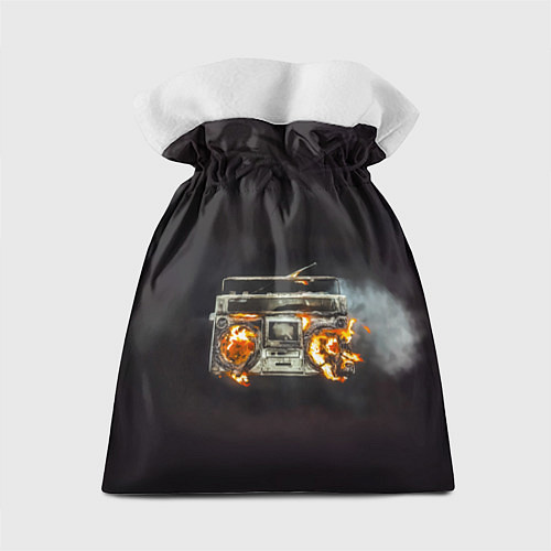 Подарочный мешок Green Day магнитофон в огне / 3D-принт – фото 2