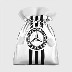 Мешок для подарков Mercedes-Benz White, цвет: 3D-принт