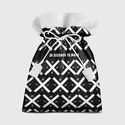 Мешок для подарков Thirty Seconds to Mars, цвет: 3D-принт