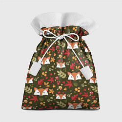 Мешок для подарков Осенние лисички, цвет: 3D-принт
