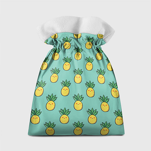 Подарочный мешок Веселые ананасы / 3D-принт – фото 2