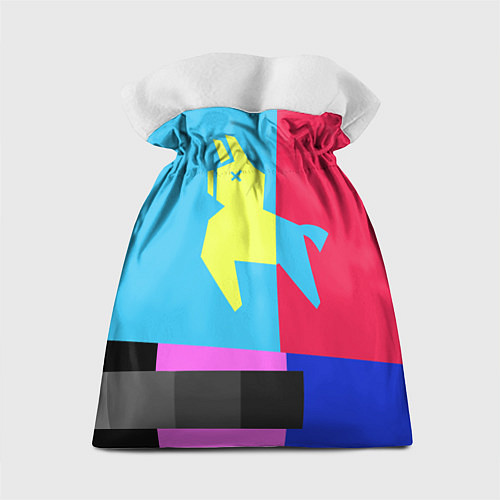 Подарочный мешок Цветная Лама / 3D-принт – фото 2