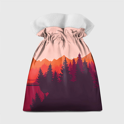 Подарочный мешок Firewatch: Orange Style / 3D-принт – фото 2