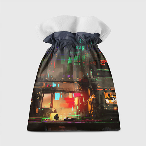 Подарочный мешок Cyberpunk 2077: Night City / 3D-принт – фото 2
