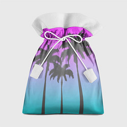 Мешок для подарков Пальмы 80s, цвет: 3D-принт