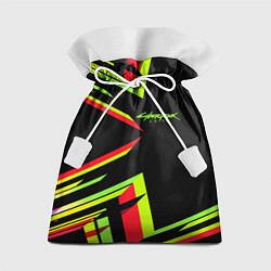Мешок для подарков Cyberpunk 2077: Black Style, цвет: 3D-принт