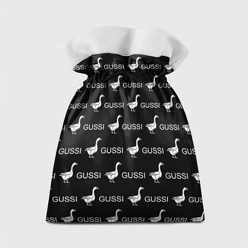 Подарочный мешок GUSSI: Black Pattern / 3D-принт – фото 2
