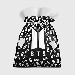 Мешок для подарков BTS: Black Style, цвет: 3D-принт
