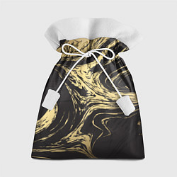 Мешок для подарков Золотой мрамор, цвет: 3D-принт
