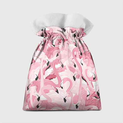 Подарочный мешок Розовый фламинго / 3D-принт – фото 2