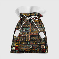 Мешок для подарков Этнический орнамент - Африка, цвет: 3D-принт