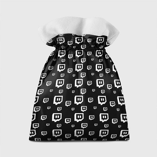 Подарочный мешок Twitch: Black Pattern / 3D-принт – фото 2