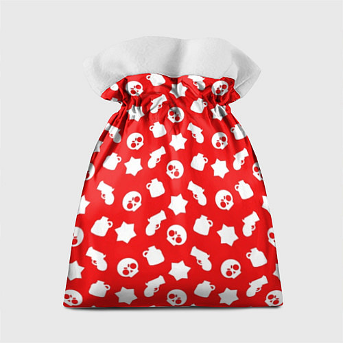 Подарочный мешок Brawl Stars: Red & White / 3D-принт – фото 2