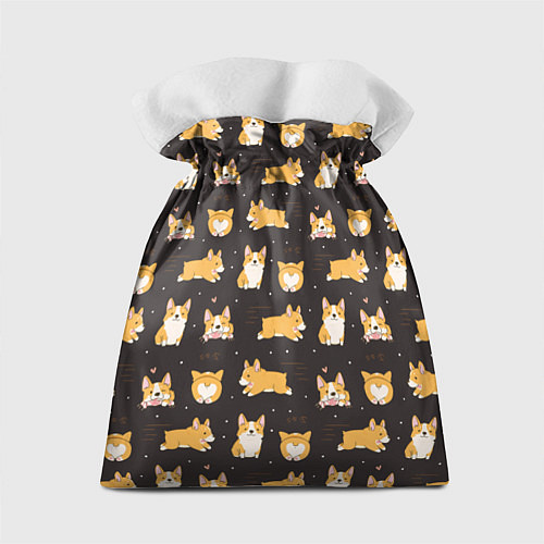 Подарочный мешок Вельш корги бемброк - забавные щенки паттерн / 3D-принт – фото 2