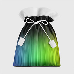 Мешок для подарков Неоновые полосы - Минимализм, цвет: 3D-принт