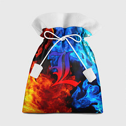Мешок для подарков L letter fire, цвет: 3D-принт