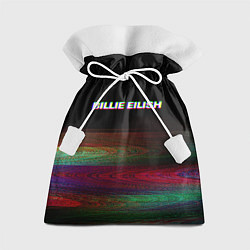Мешок для подарков BILLIE EILISH: Black Glitch, цвет: 3D-принт